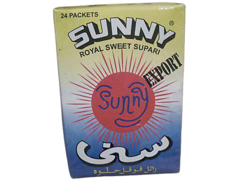 3 Boxes of 24 Packets Sunny Royal Supari Sweet Betel Nuts