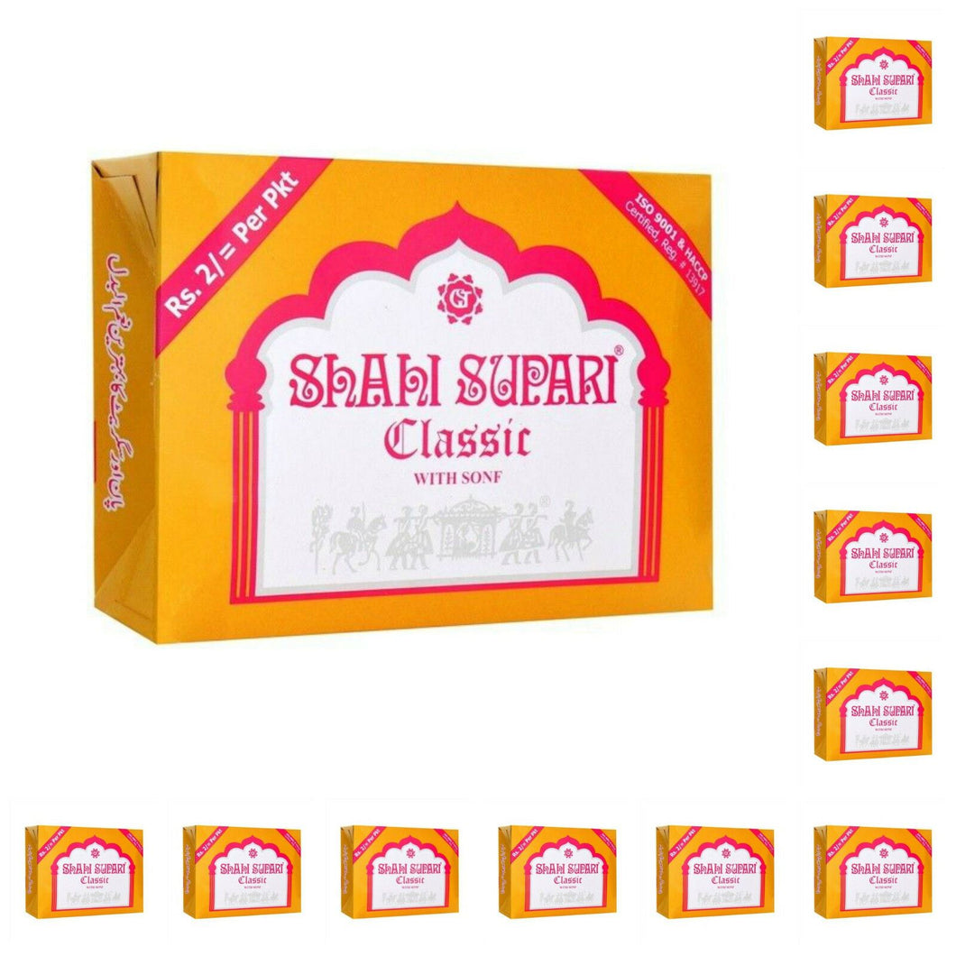 12 Boxes 288 Packs Shahi Classic Supari Mouth Freshener Paan Pan Betel Nut